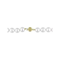 14K Yellow Gold & 10MM-11.5MM White Cultured South Sea Pearl Strand Necklace - 18-Inch