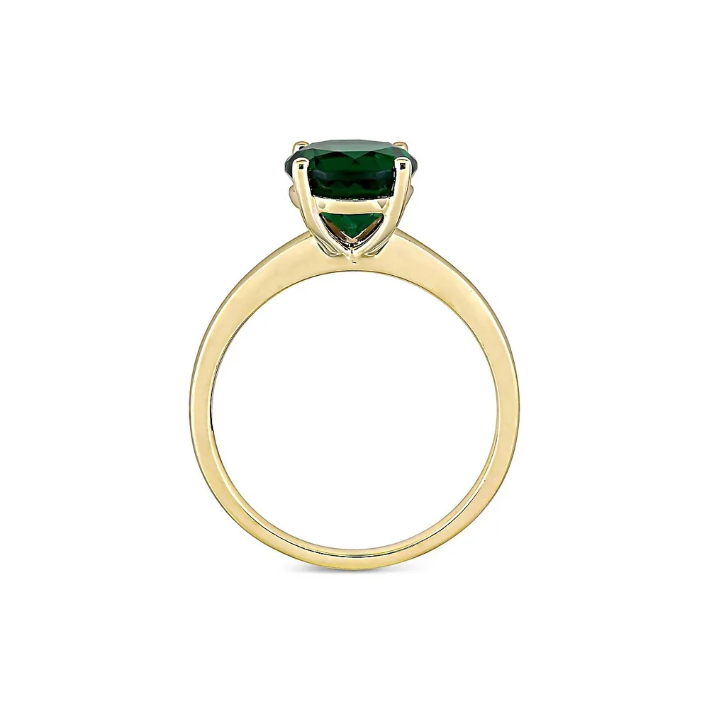 10K Yellow Gold & Emerald Ring