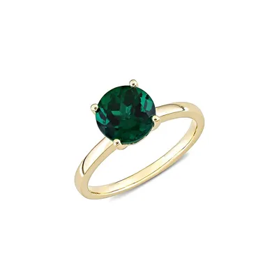 10K Yellow Gold & Emerald Ring
