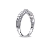 Diamond Sterling Silver Multi-Band Ring