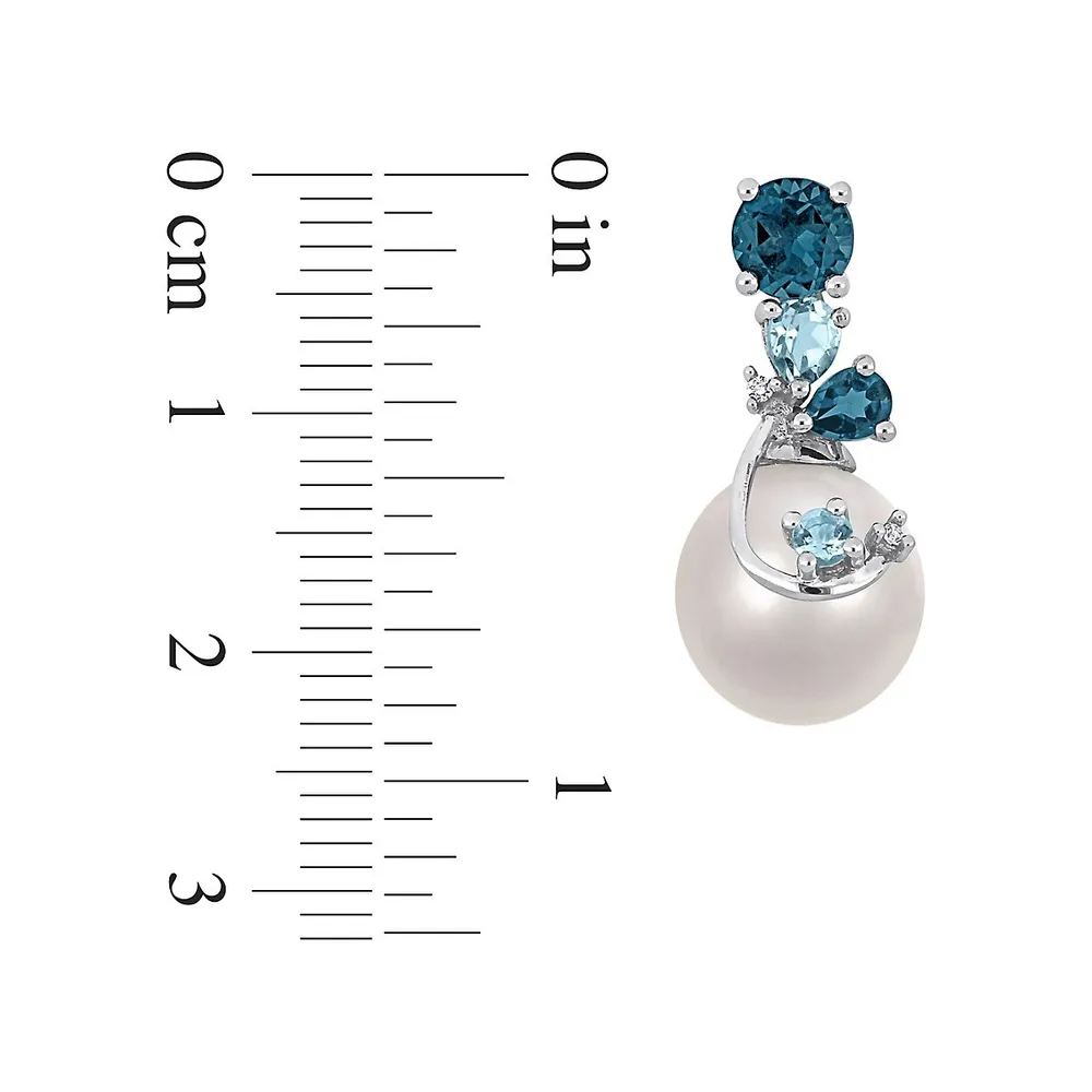 Perle de diamant 10 mm Argent