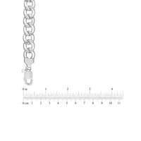 Sterling Silver Curb-Link Chain Bracelet - 9-Inch