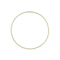 18K Yellow Goldplated Sterling Silver Rope Chain Necklace - 18-Inch