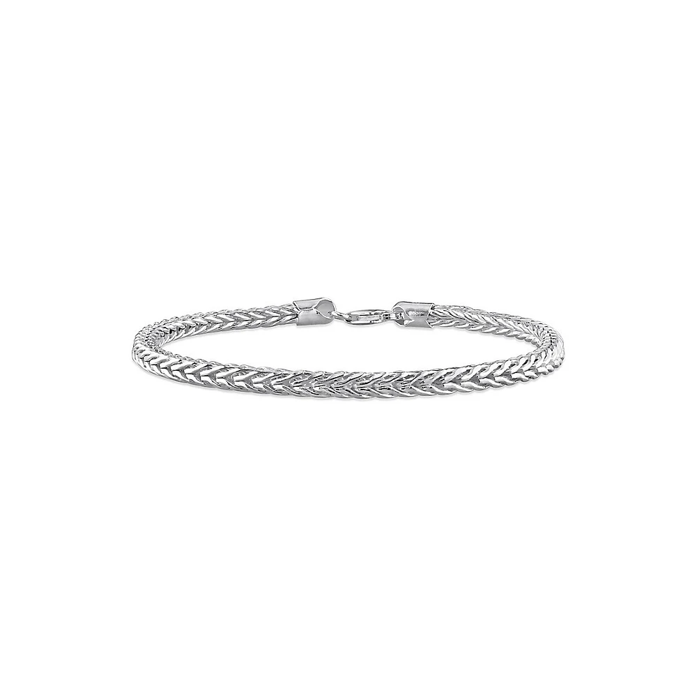 Bracelet de cheville en chaîne à queue de renard en argent sterling