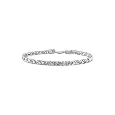 Sterling Silver Foxtail Chain Anklet