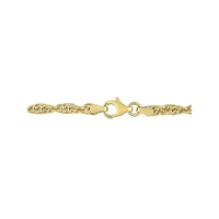 Goldplated Sterling Silver Singapore Chain Bracelet - 7.5-Inch x 3.7MM