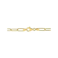 ​18K Goldplated Sterling Silver Paperclip Chain Bracelet - 7.5-Inch x 5MM