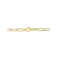 Goldplated Sterling Silver Paper Clip Chain Bracelet