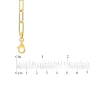 Goldplated Sterling Silver Paper Clip Chain Bracelet