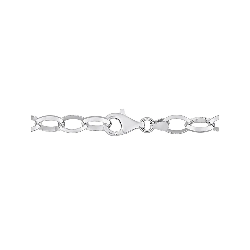 Sterling Silver Rolo Chain Bracelet