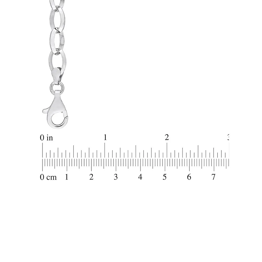 Sterling Silver Rolo Chain Bracelet