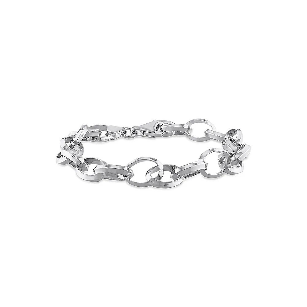 Sterling Silver Rolo Chain Bracelet