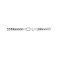 Sterling Silver Curb-Link Chain Anklet - 9-Inch x 4.4MM