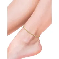 18K Goldplated Sterling Silver Rope Chain Anklet