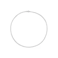 Sterling Silver Rolo Chain Necklace - 18-Inch