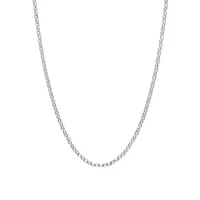 Sterling Silver Rolo Chain Necklace - 18-Inch