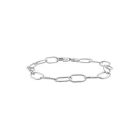 Sterling Silver Twisted Rolo Chain Bracelet