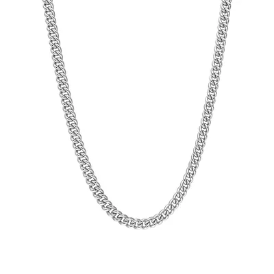 Sterling Silver Curb Link Chain Necklace