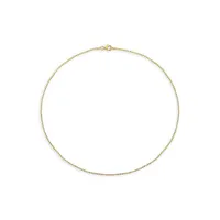 18K Goldplated Sterling Silver Ball Chain Necklace - 16-Inch x 1.5MM
