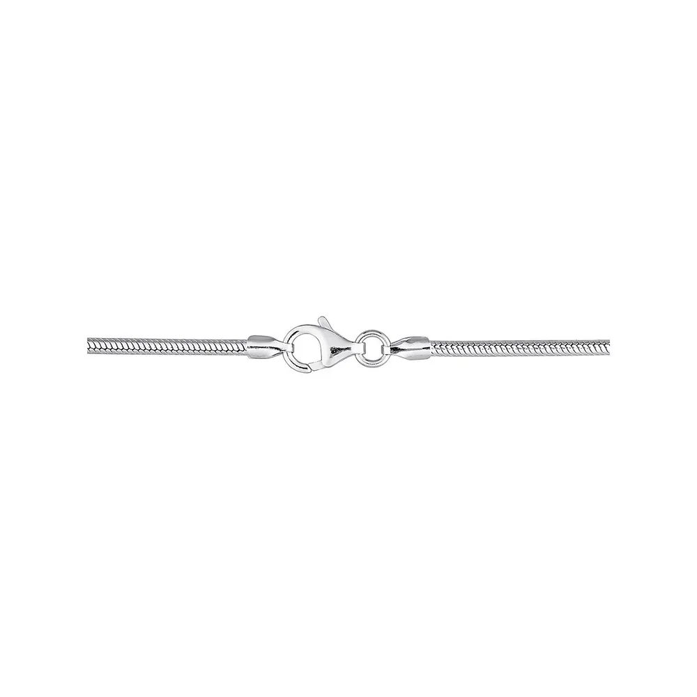 Sterling Silver Snake Chain Bracelet - 7.5-Inch x 1.9MM