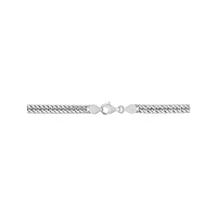 Sterling Silver Fancy Curb Link Chain Necklace - 18-Inch x 5.7MM