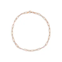 18K Rose Goldplated Sterling Silver Paperclip Chain Necklace