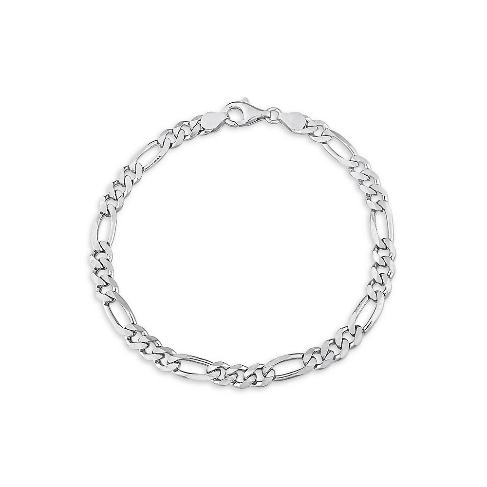 Sterling Silver Figaro Chain Anklet