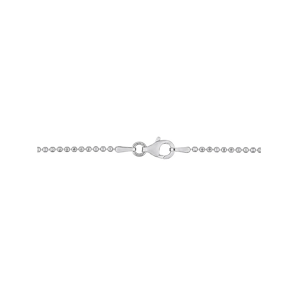 Sterling Silver Ball Chain Necklace - 18-Inch x 1.5MM