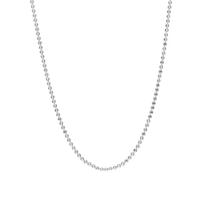 Sterling Silver Ball Chain Necklace - 18-Inch x 1.5MM