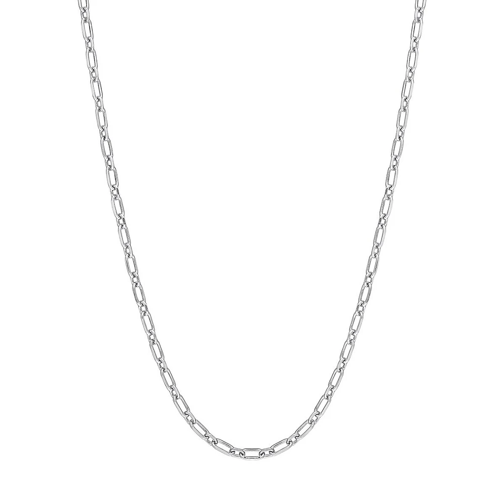 Collier chaîne à maillons ronds en argent sterling, 41 cm x 2 mm