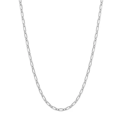 Sterling Silver Figaro Chain Necklace