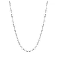 Sterling Silver Figaro Chain Necklace - 16-Inch x 2MM