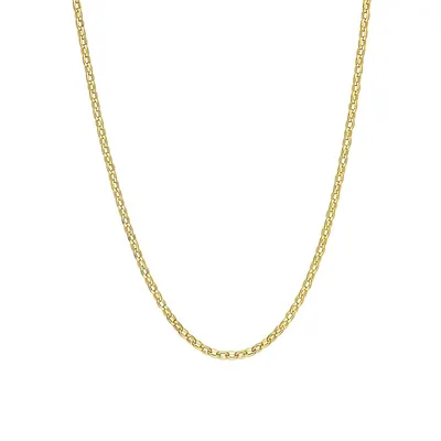 18K Goldplated Sterling Silver Rolo Chain Necklace