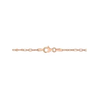 18K Rose Goldplated Sterling Silver Figaro Chain Necklace - 18-Inch x 2MM