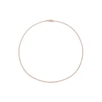 18K Rose Goldplated Sterling Silver Ball Chain Necklace - 18-Inch