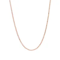 18K Rose Goldplated Sterling Silver Ball Chain Necklace - 18-Inch