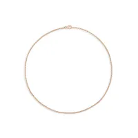 18K Rose Goldplated Sterling Silver Rolo Chain Necklace