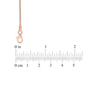 18K Rose Goldplated Sterling Silver Snake Chain Bracelet - 9-Inch x 1.2MM