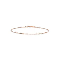 18K Rose Goldplated Sterling Silver Ball Chain Bracelet