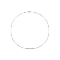 Rose Goldplated Sterling Silver Ball Chain Necklace - 20-Inch x 1.5MM