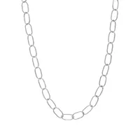 Sterling Silver Twisted Rolo Chain Necklace - 30-Inch