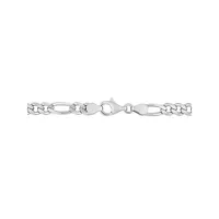 Sterling Silver Figaro Chain Necklace - 18-Inch x 5.5MM