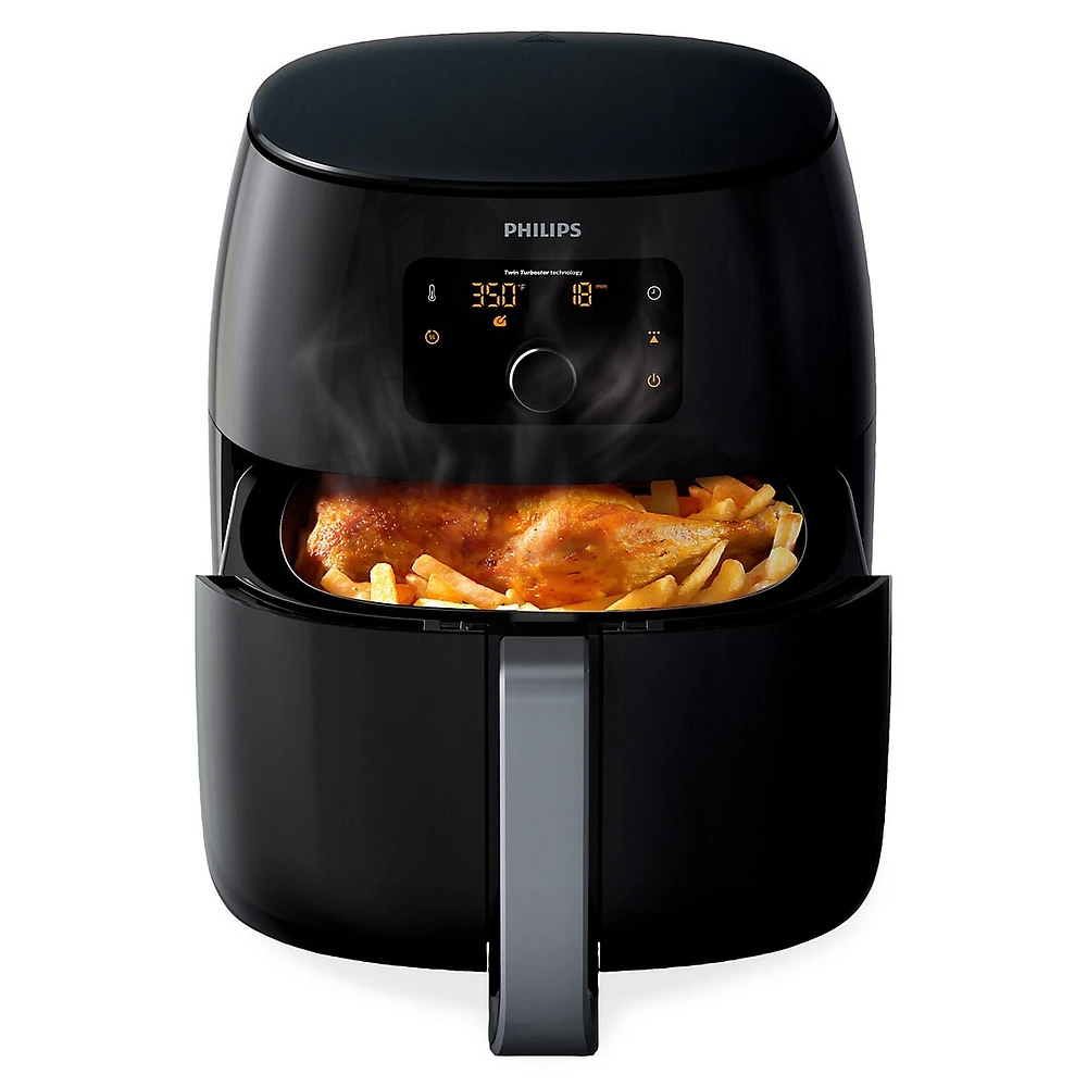 Friteuse à air chaud Premium TwinTurbo XXL avec technologie Fat Removal HD9654/96 HD9654/96