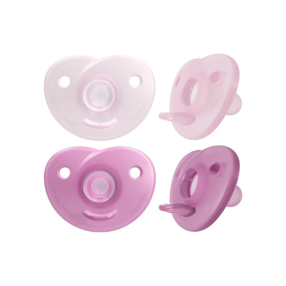 Soothie 2-Piece Heart Pacifier Set