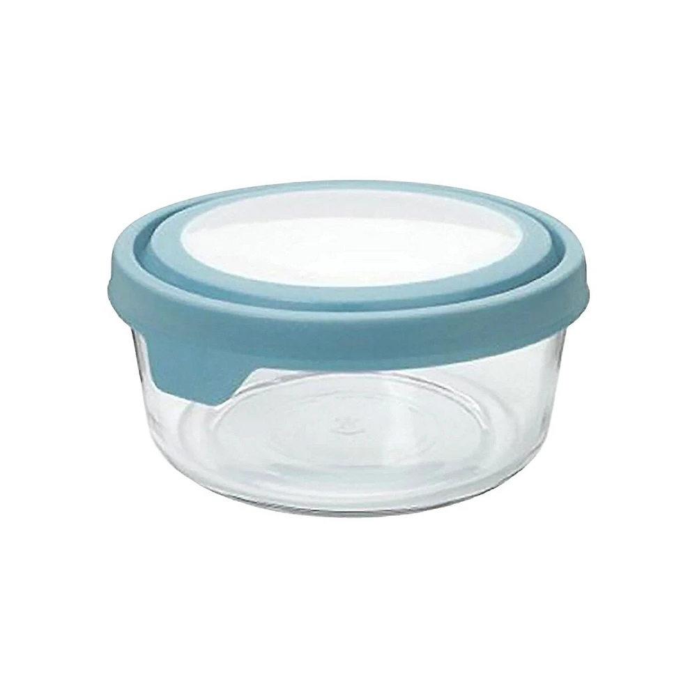 Récipient de rangement en verre rond TrueSeal Locking-Lid