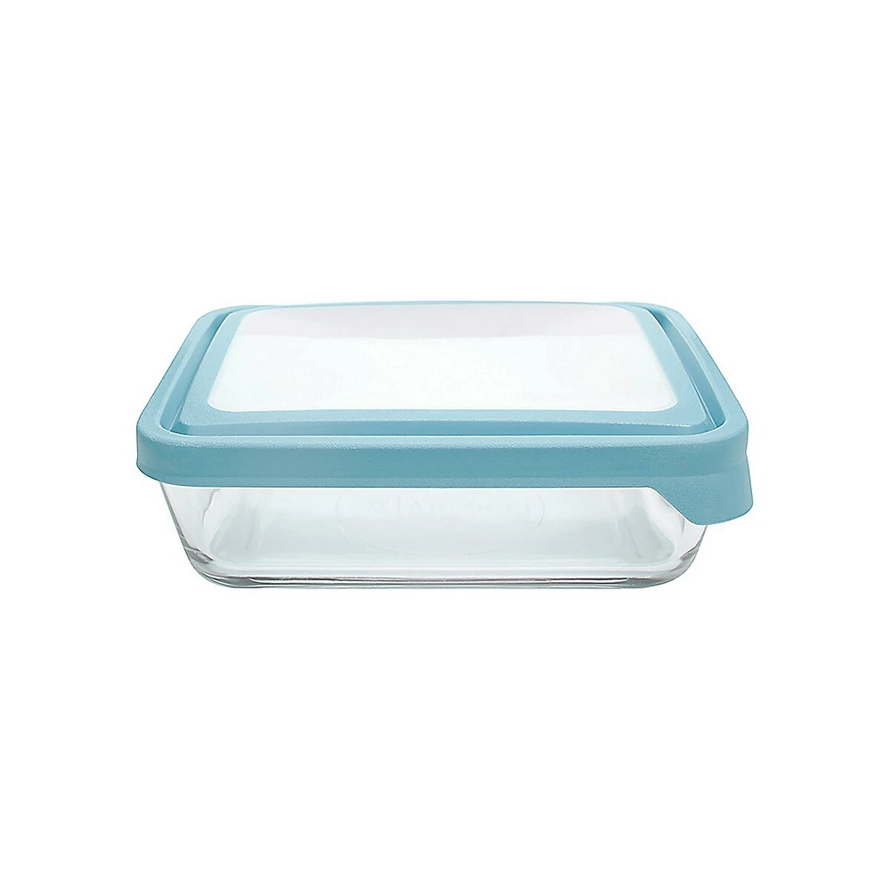 TrueSeal Locking-Lid Rectangular Glass Storage Container