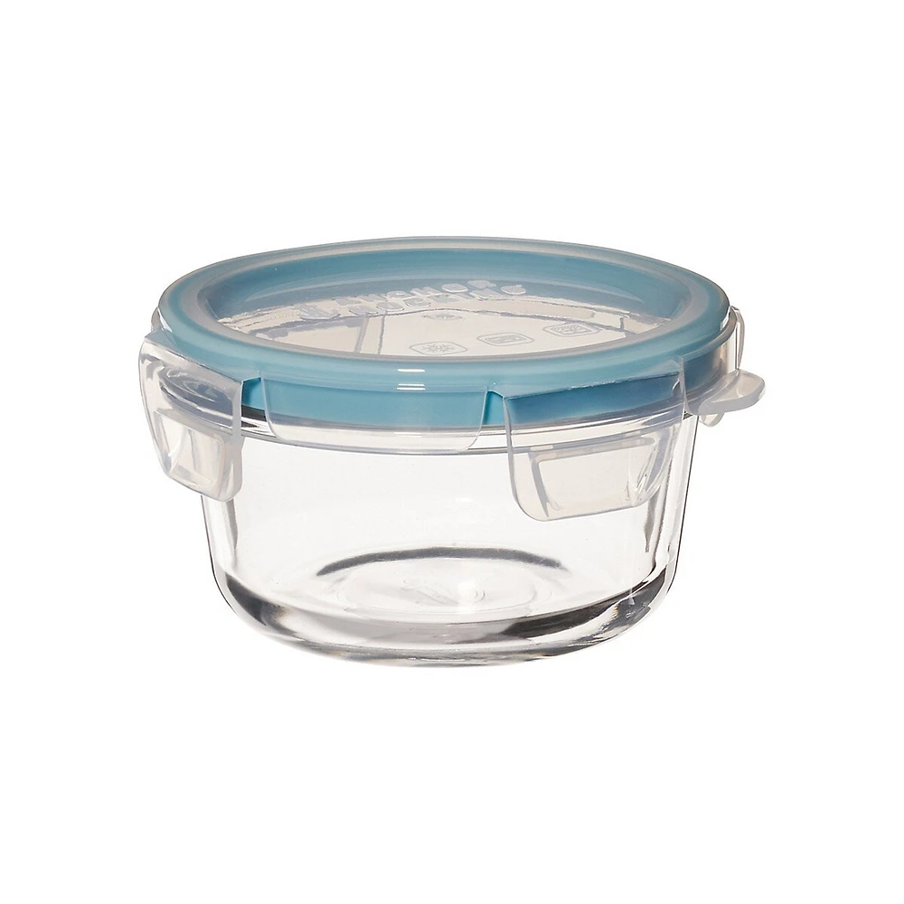 TrueLock Locking-Lid Round Glass Storage Container