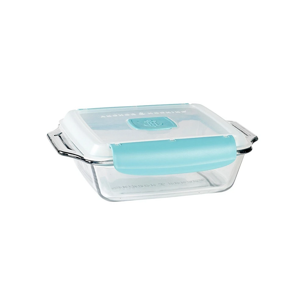 TrueLock Cake Glass Dish With Lid