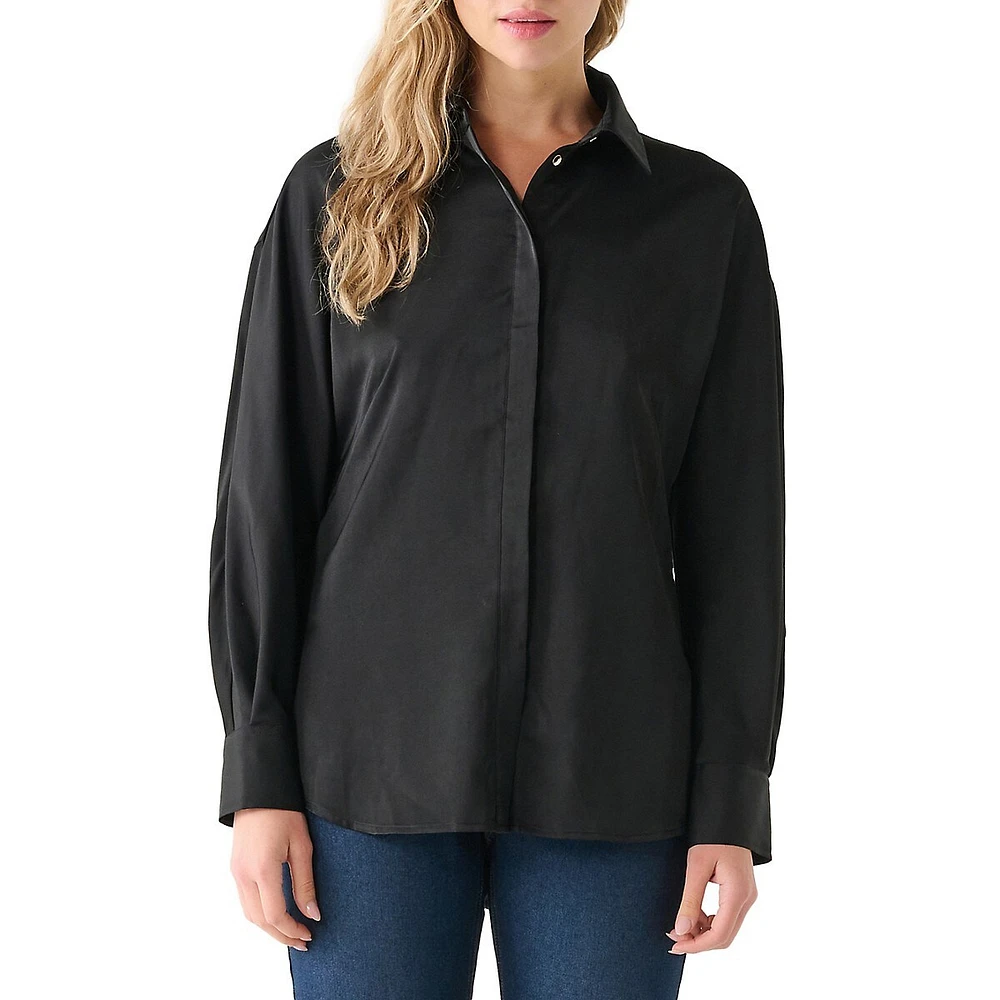 Longline Satin Shirt