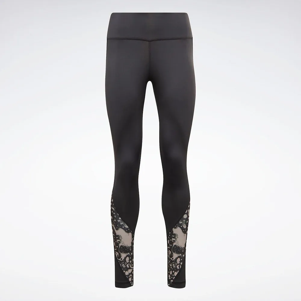 Reebok Lux 2.0 Speckle Modern Safari Leggings Womens